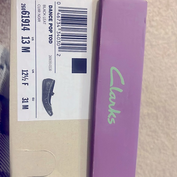 Clarks Dance Pop Tod Leather Mary Jane Flats US13M EU31 - Picture 3 of 17